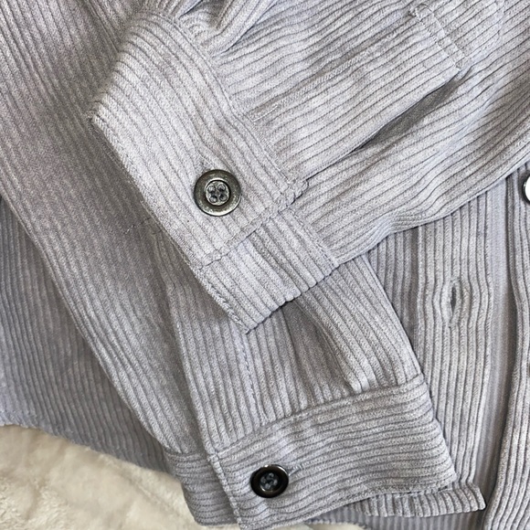 CORDUROY FLANNEL (LAVENDER/GREY) - Picture 4 of 9